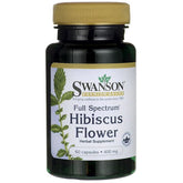 Hibiskusblüte fs Hibiskusblüte Oxalhibiskus 400mg 60 Kapseln SWANSON